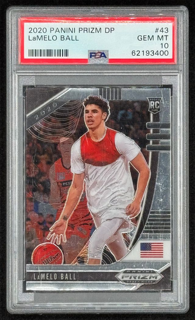 LaMelo Ball 2020-21 Panini Prizm Draft Picks #43 RC (PSA 10) at PristineAuction.com LaMelo Ball 2020-21 Panini Prizm Draft Picks #43 RC (PSA 10) at PristineAuction.com