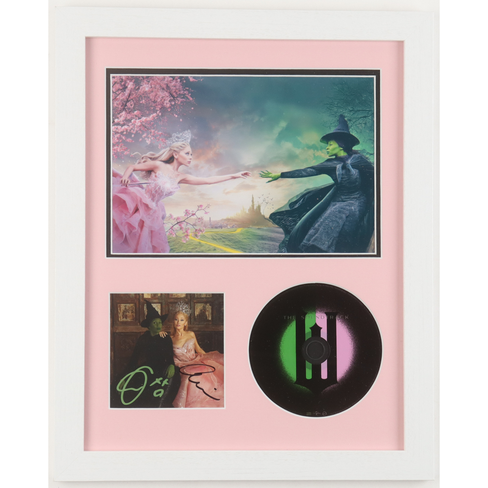 Ariana Grande & Cynthia Erivo Signed Custom Framed