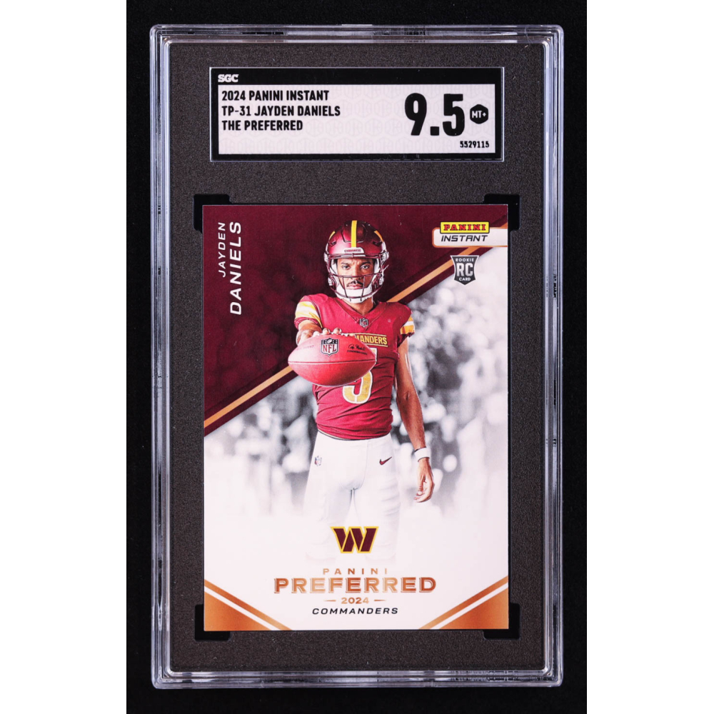 Jayden Daniels 2024 Panini Instant The Preferred #TP31 RC (SGC 9.5) at PristineAuction.com