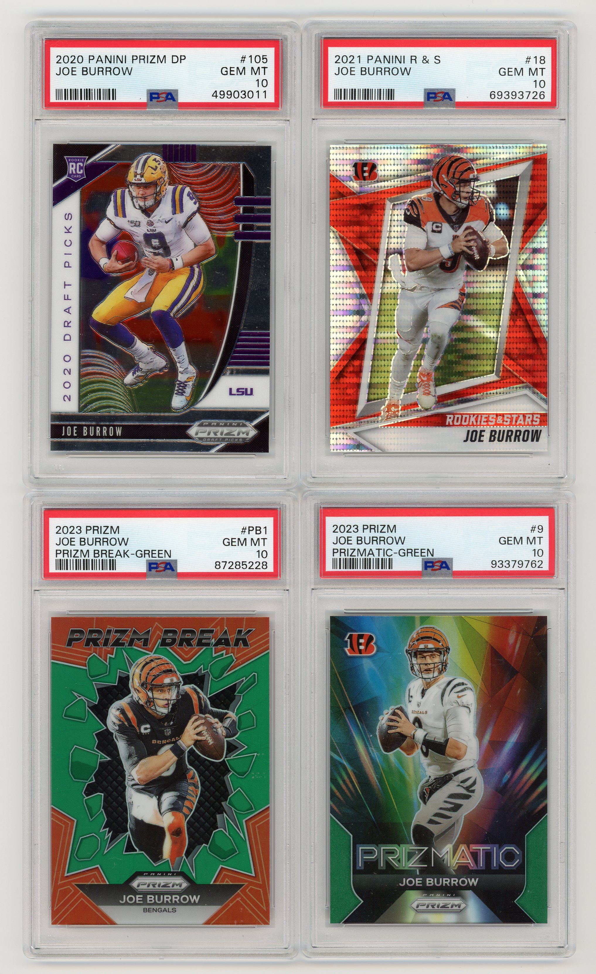 Cracked Cards Joe Burrow PSA Mystery Box Edition #1 (Limited to 100 Packs) at PristineAuction.com Cracked Cards Joe Burrow PSA Mystery Box Edition #1 (Limited to 100 Packs) at PristineAuction.com