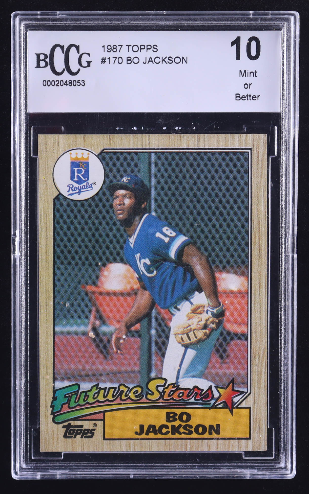Bo Jackson 1987 Topps #170 RC (BCCG 10) at PristineAuction.com Bo Jackson 1987 Topps #170 RC (BCCG 10) at PristineAuction.com