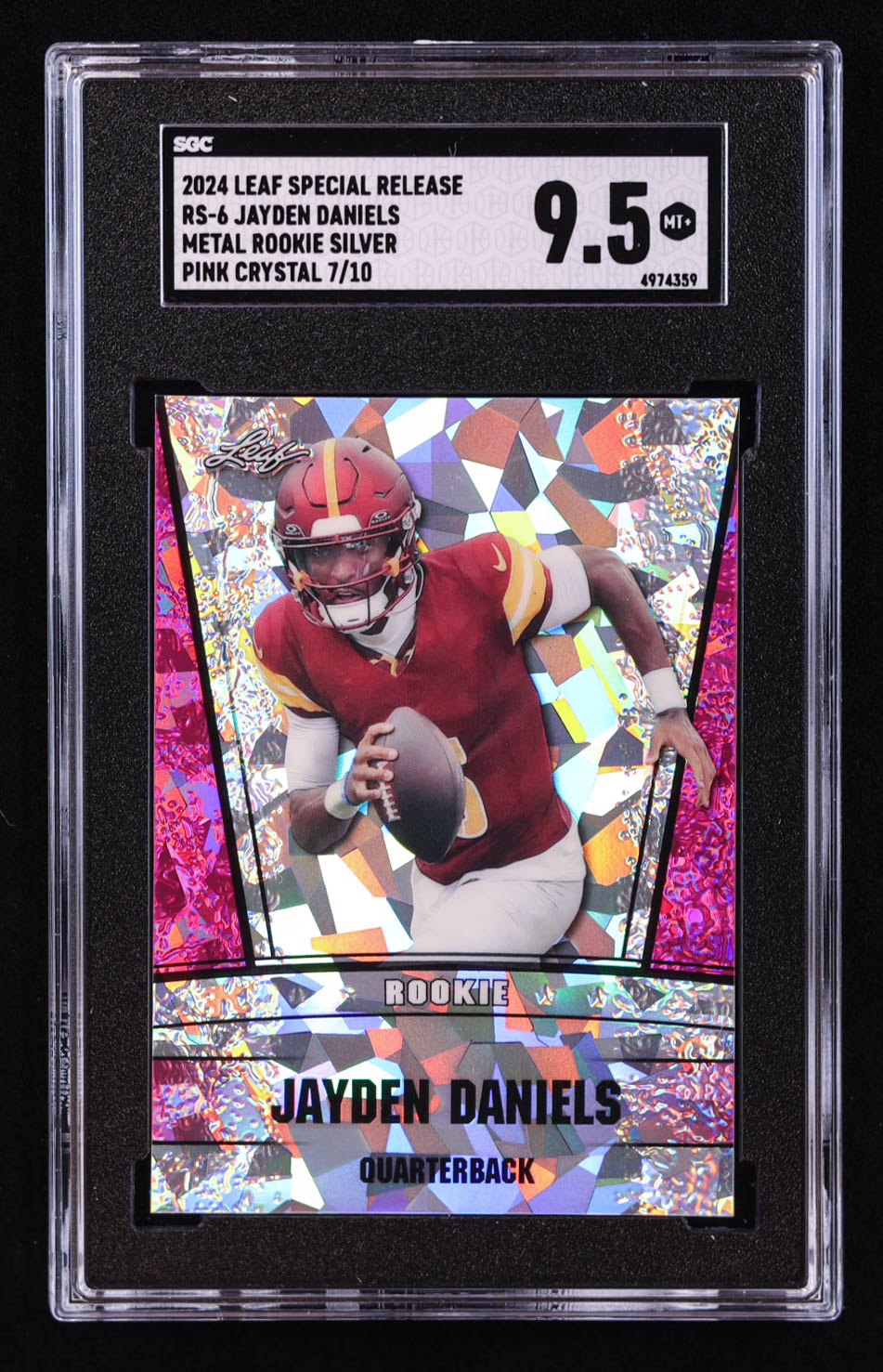 Jayden Daniels 2024 Leaf Prized Rookie #10 1st Graded Gem Mint 10