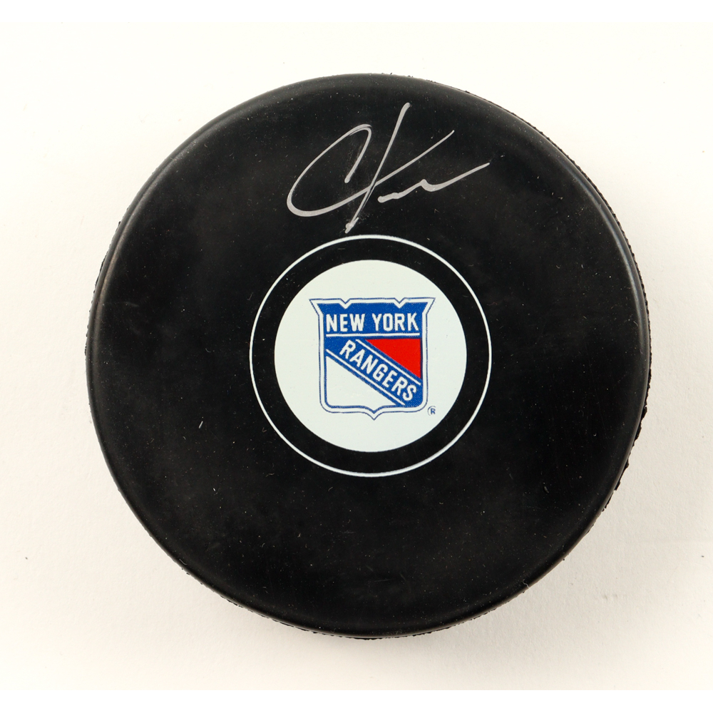 Chris Kreider Signed Rangers Logo Hockey Puck (Beckett) at PristineAuction.com