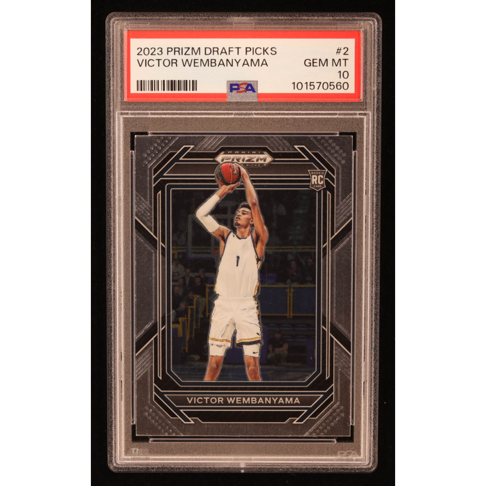 Victor Wembanyama 2023-24 Panini Prizm Draft Picks #2 RC (PSA 10 