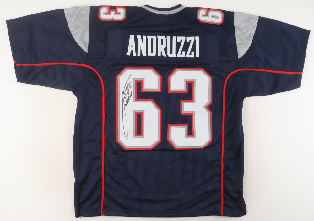 Joe Andruzzi Signed Jersey Inscribed "3x SB Champs" (JSA) at PristineAuction.com Joe Andruzzi Signed Jersey Inscribed "3x SB Champs" (JSA) at PristineAuction.com