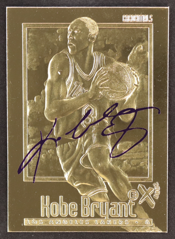 Kobe Bryant 1996-97 Skybox EX-2000 Purple Signature 23Kt Gold RC at PristineAuction.com Kobe Bryant 1996-97 Skybox EX-2000 Purple Signature 23Kt Gold RC at PristineAuction.com