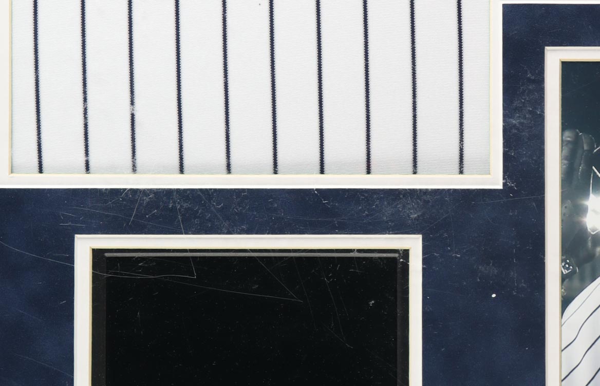 Derek Jeter Signed Custom Framed Jersey Display With Digital Gallery Screen (MLB & Steiner) at PristineAuction.com Derek Jeter Signed Custom Framed Jersey Display With Digital Gallery Screen (MLB & Steiner) at PristineAuction.com