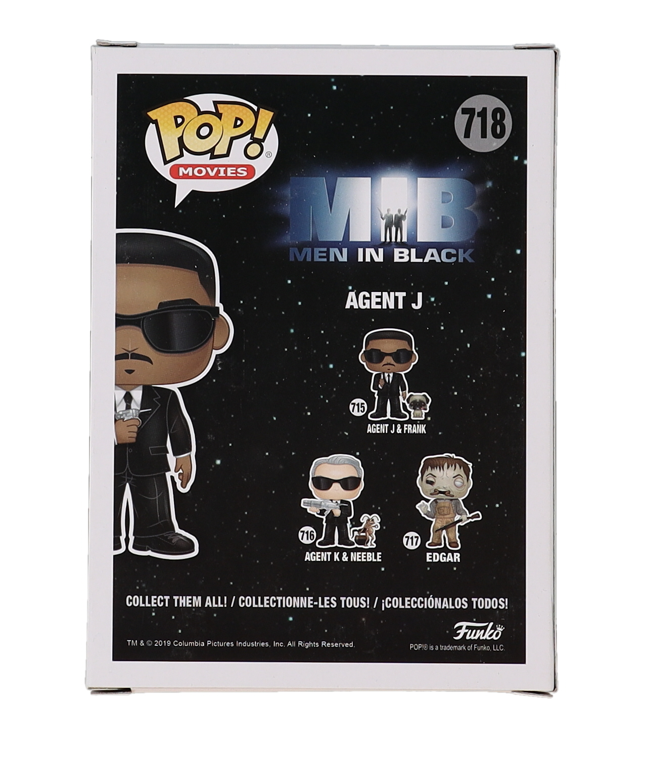 Will Smith Signed "Men in Black" #718 Agent J Funko Pop! Vinyl Figure (Beckett) at PristineAuction.com Will Smith Signed "Men in Black" #718 Agent J Funko Pop! Vinyl Figure (Beckett) at PristineAuction.com