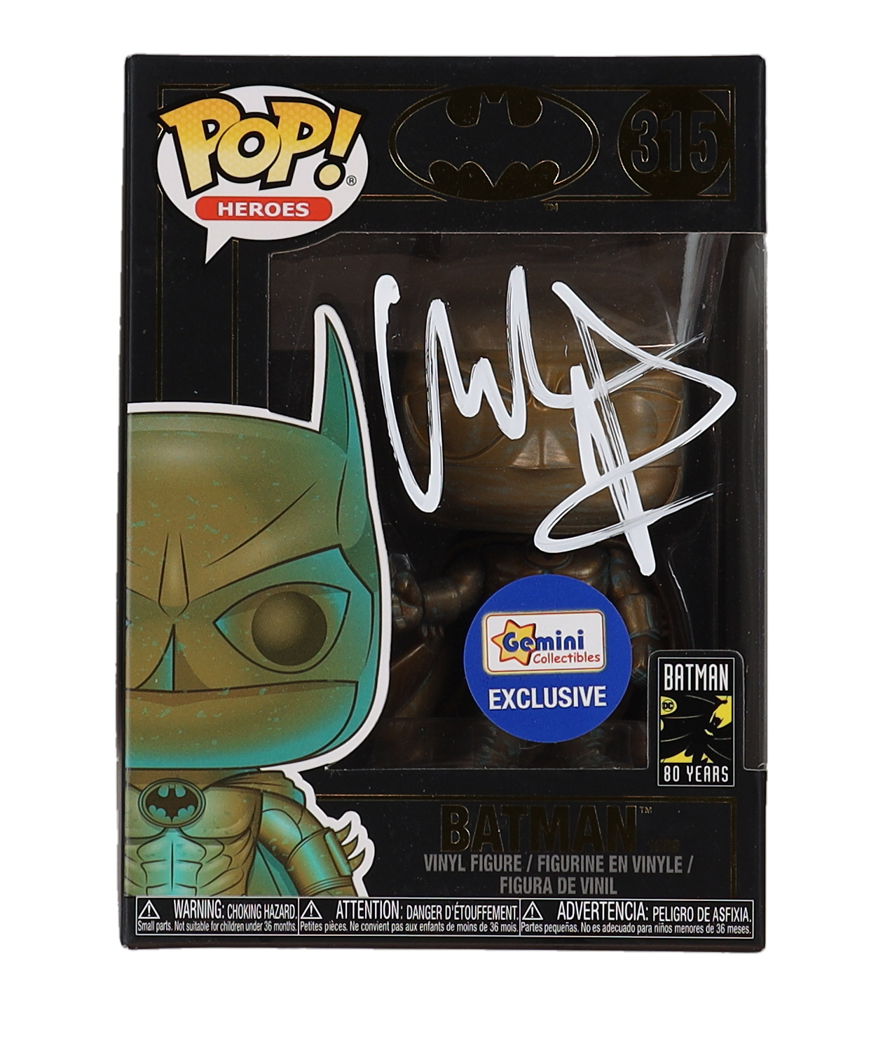 Christian Bale Signed Batman #315 Batman 1989 Funko Pop! Vinyl Figure (Beckett) at PristineAuction.com Christian Bale Signed Batman #315 Batman 1989 Funko Pop! Vinyl Figure (Beckett) at PristineAuction.com