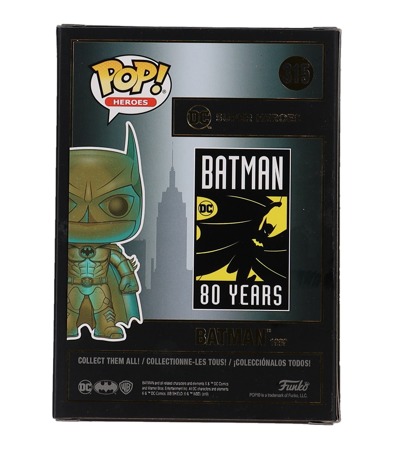 Christian Bale Signed Batman #315 Batman 1989 Funko Pop! Vinyl Figure (Beckett) at PristineAuction.com Christian Bale Signed Batman #315 Batman 1989 Funko Pop! Vinyl Figure (Beckett) at PristineAuction.com