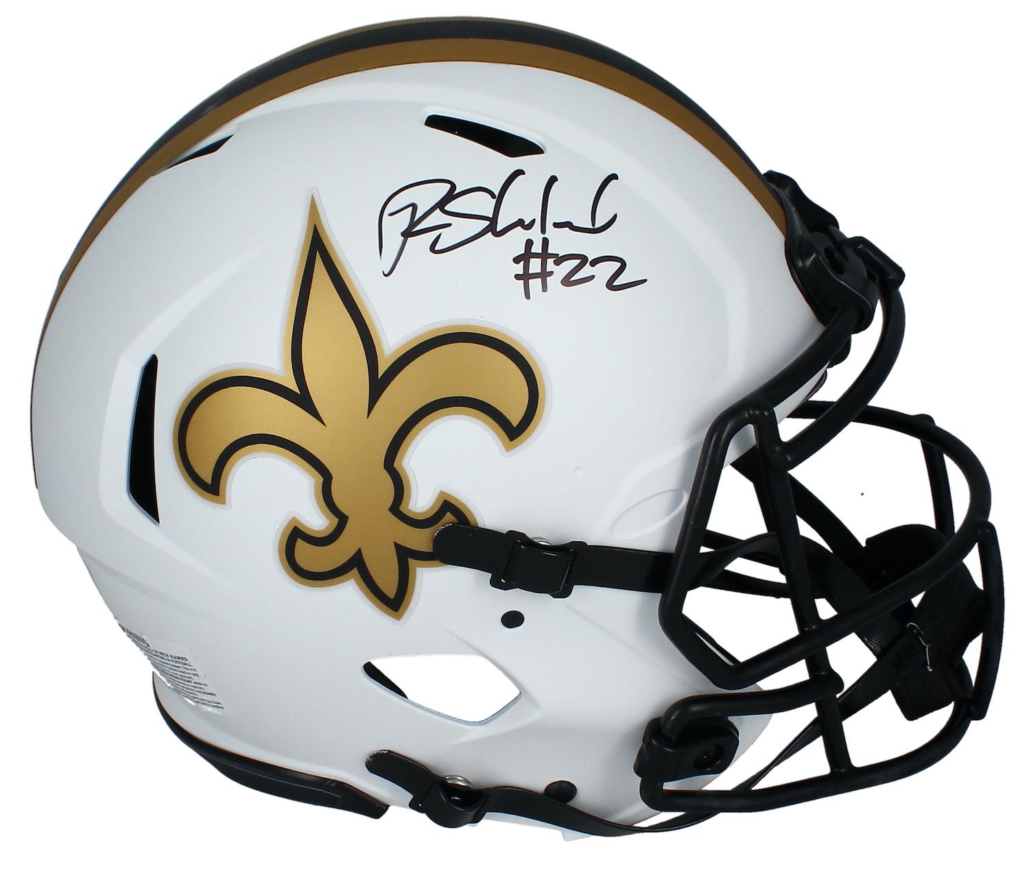 Rashid Shaheed Signed Saints Full-Size Authentic On-Field Lunar Eclipse Alternate Speed Helmet (Beckett) at PristineAuction.com Rashid Shaheed Signed Saints Full-Size Authentic On-Field Lunar Eclipse Alternate Speed Helmet (Beckett) at PristineAuction.com