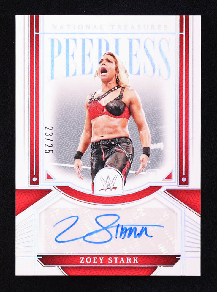 Zoey Stark 2024 Panini National Treasures WWE Peerless Signatures Holo Silver #30 #23/25 at PristineAuction.com Zoey Stark 2024 Panini National Treasures WWE Peerless Signatures Holo Silver #30 #23/25 at PristineAuction.com