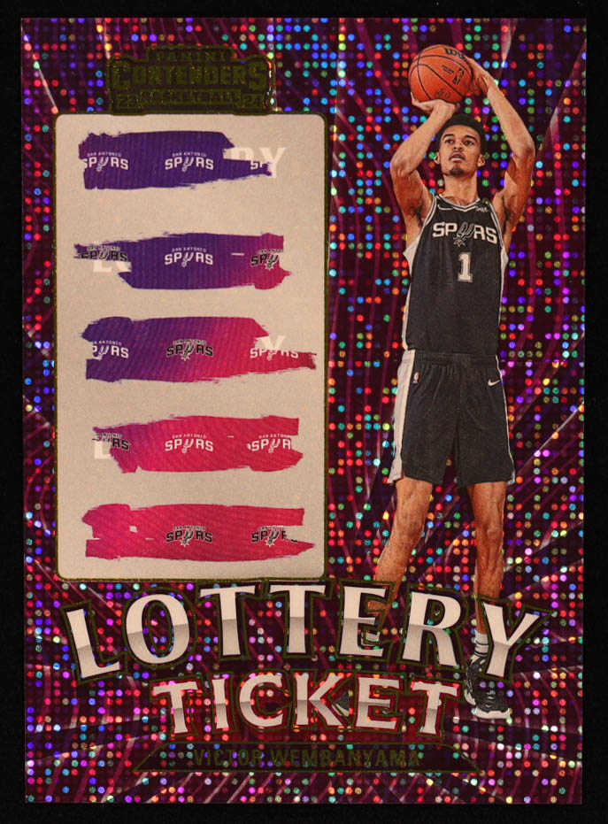 Victor Wembanyama 2023-24 Panini Contenders Lottery Ticket #1 RC at PristineAuction.com Victor Wembanyama 2023-24 Panini Contenders Lottery Ticket #1 RC at PristineAuction.com