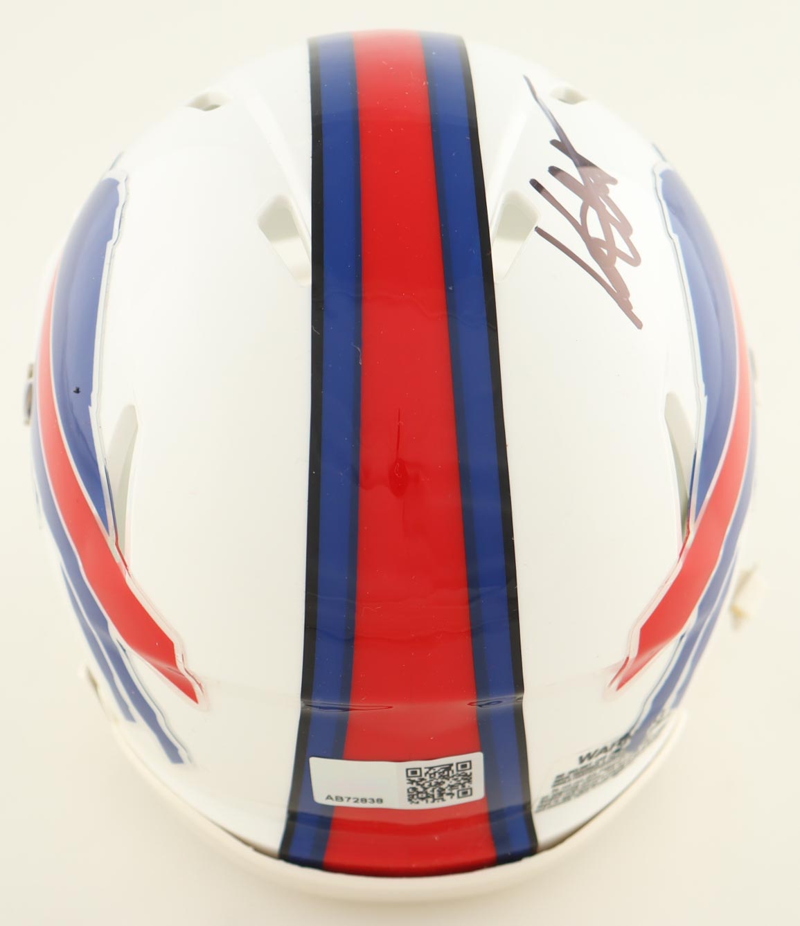 Keon Coleman Signed Bills Speed Mini Helmet (TSE) at PristineAuction.com Keon Coleman Signed Bills Speed Mini Helmet (TSE) at PristineAuction.com