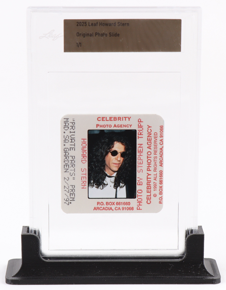 Howard Stern 2025 Leaf Original Photo Slide #NNO #1/1 (Leaf) at PristineAuction.com Howard Stern 2025 Leaf Original Photo Slide #NNO #1/1 (Leaf) at PristineAuction.com