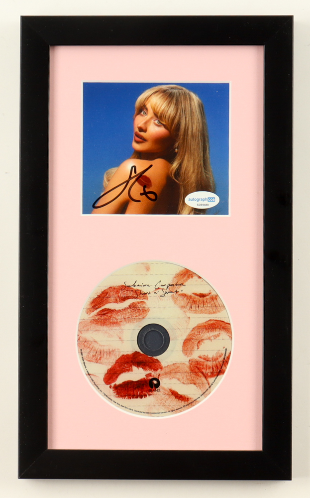 Sabrina Carpenter Signed Custom Framed "Short N' Sweet" CD Album Insert Display With Disc (AutographCOA) at PristineAuction.com Sabrina Carpenter Signed Custom Framed "Short N' Sweet" CD Album Insert Display With Disc (AutographCOA) at PristineAuction.com
