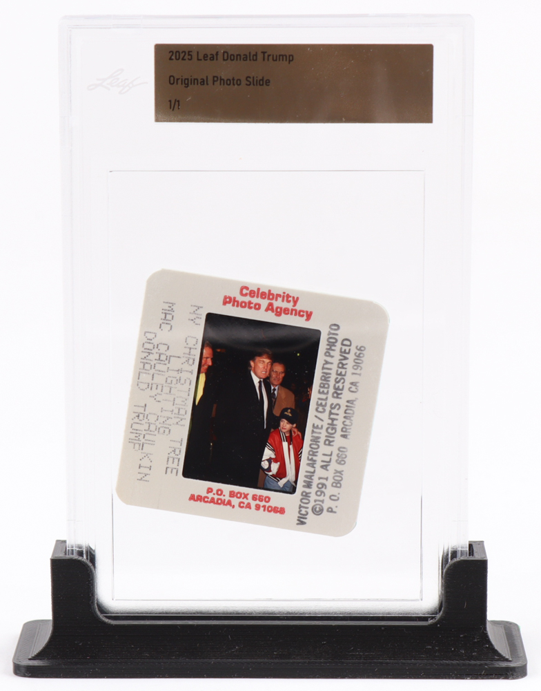 Donald Trump 2025 Leaf Original Photo Slide #NNO #1/1 (Leaf) at PristineAuction.com Donald Trump 2025 Leaf Original Photo Slide #NNO #1/1 (Leaf) at PristineAuction.com