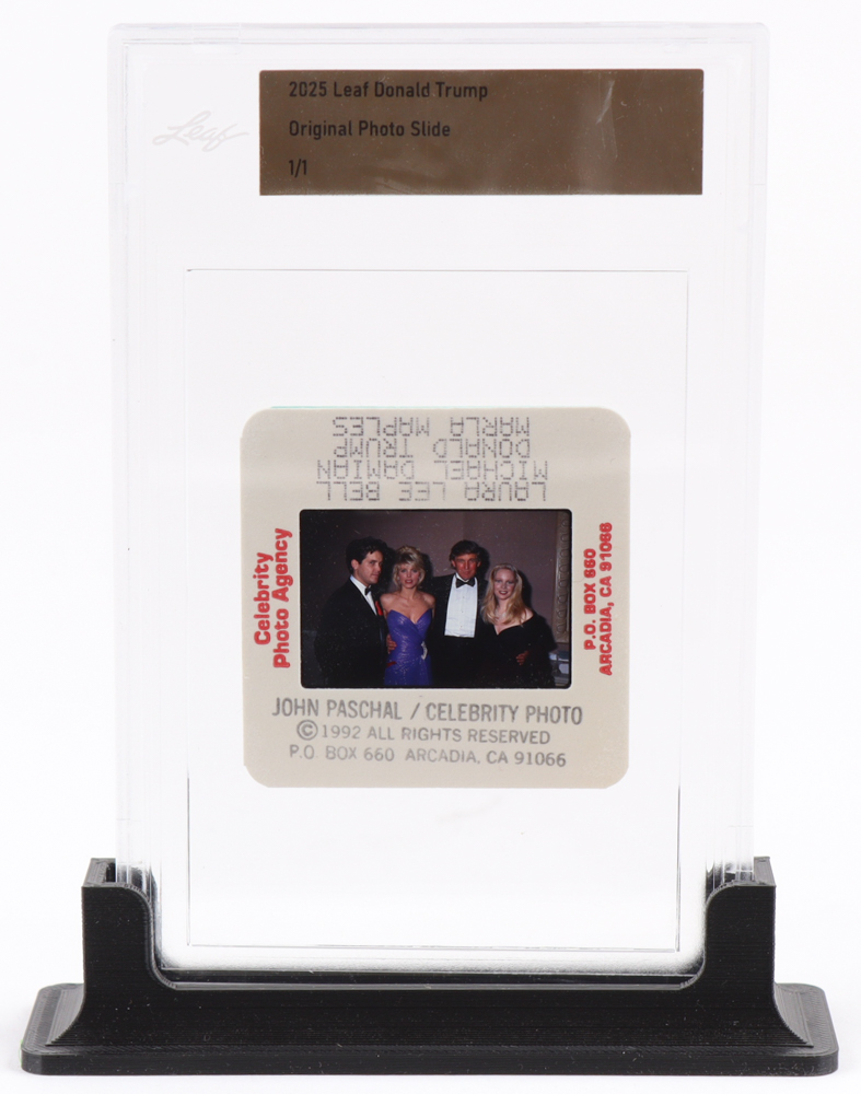 Donald Trump 2025 Leaf Original Photo Slide #NNO #1/1 (Leaf) at PristineAuction.com Donald Trump 2025 Leaf Original Photo Slide #NNO #1/1 (Leaf) at PristineAuction.com