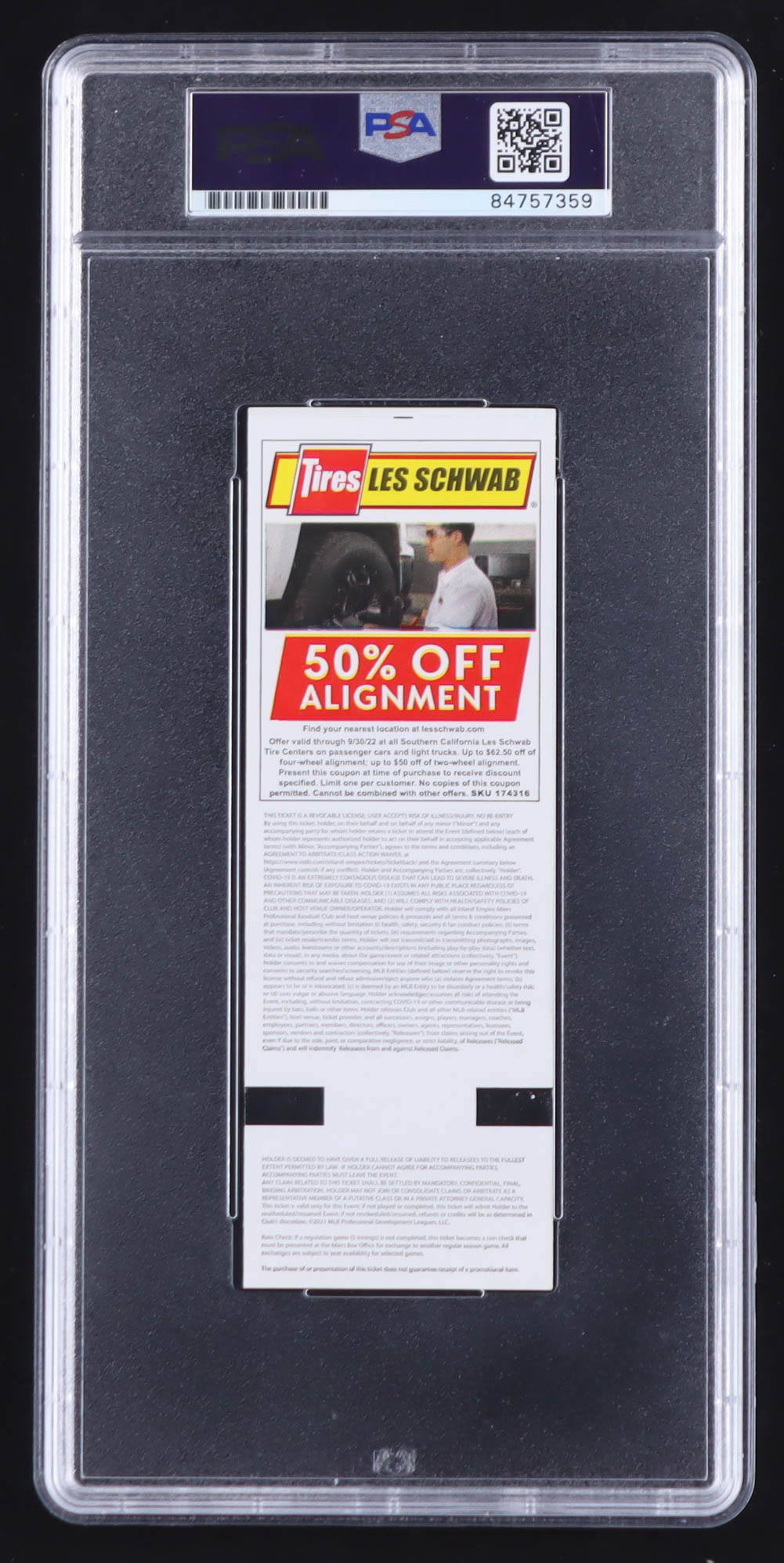 Edgar Quero Signed 2022 Inland Empire 66ers vs. Fresno Grizzlies Game Ticket (PSA | Auto Grade 10) at PristineAuction.com Edgar Quero Signed 2022 Inland Empire 66ers vs. Fresno Grizzlies Game Ticket (PSA | Auto Grade 10) at PristineAuction.com