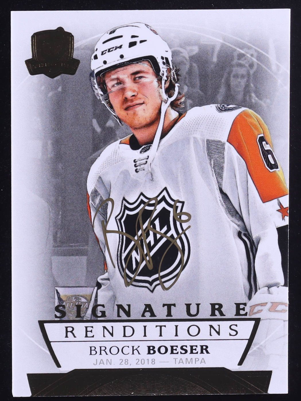 Brock Boeser 2017-18 The Cup Signature Renditions #SRAS MVP RC at PristineAuction.com Brock Boeser 2017-18 The Cup Signature Renditions #SRAS MVP RC at PristineAuction.com