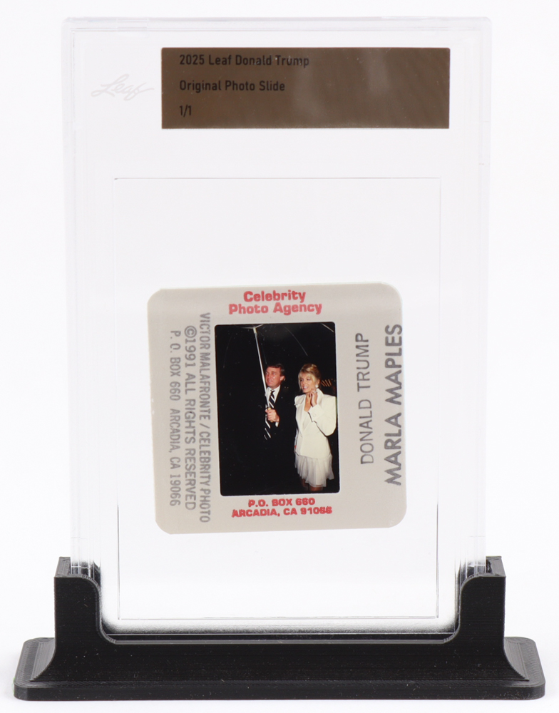 Donald Trump 2025 Leaf Original Photo Slide #NNO #1/1 (Leaf) at PristineAuction.com Donald Trump 2025 Leaf Original Photo Slide #NNO #1/1 (Leaf) at PristineAuction.com