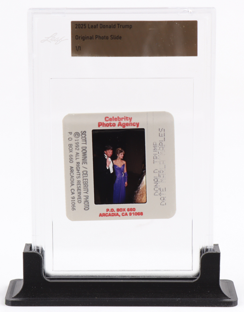 Donald Trump 2025 Leaf Original Photo Slide #NNO #1/1 (Leaf) at PristineAuction.com Donald Trump 2025 Leaf Original Photo Slide #NNO #1/1 (Leaf) at PristineAuction.com