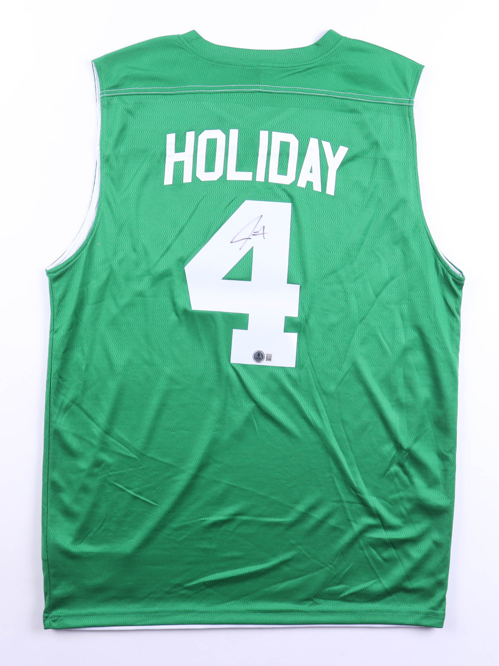 Jrue Holiday Signed Jersey (Beckett) at PristineAuction.com Jrue Holiday Signed Jersey (Beckett) at PristineAuction.com