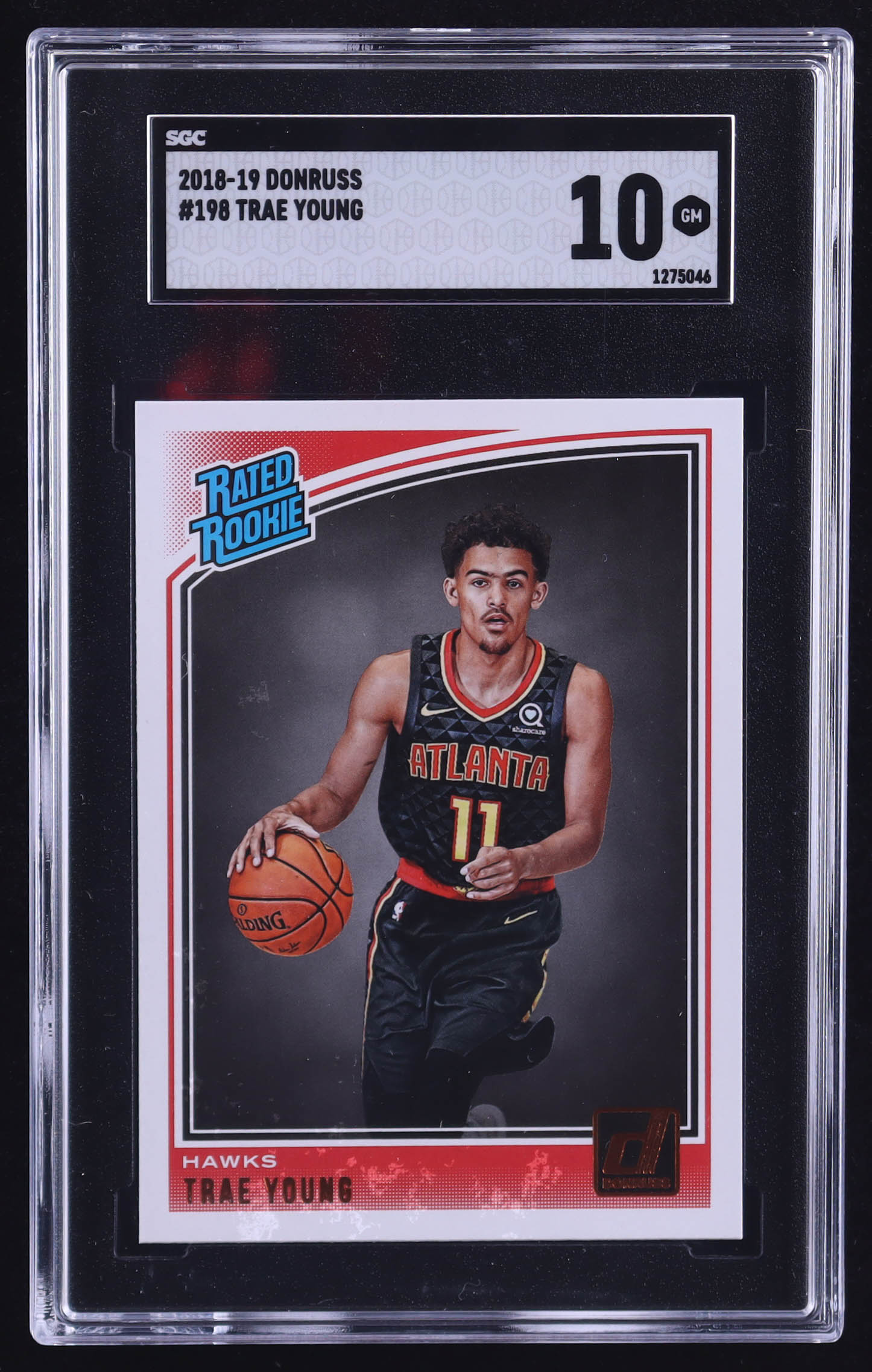 Trae Young 2018-19 Donruss Optic #198 RR RC (SGC 10) at PristineAuction.com Trae Young 2018-19 Donruss Optic #198 RR RC (SGC 10) at PristineAuction.com
