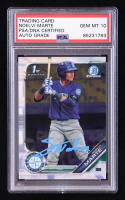 Noelvi Marte Signed 2019 Bowman Chrome Prospects #BCP97 RC (PSA | Auto 10) at PristineAuction.com