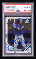 Noelvi Marte Signed 2019 Bowman Chrome Prospects #BCP97 RC (PSA | Auto 10) at PristineAuction.com