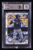 Noelvi Marte Signed 2019 Bowman Prospects #BP97 RC (Beckett | Auto 10) at PristineAuction.com