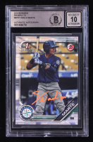 Noelvi Marte Signed 2019 Bowman Prospects #BP97 RC (Beckett | Auto 10) at PristineAuction.com