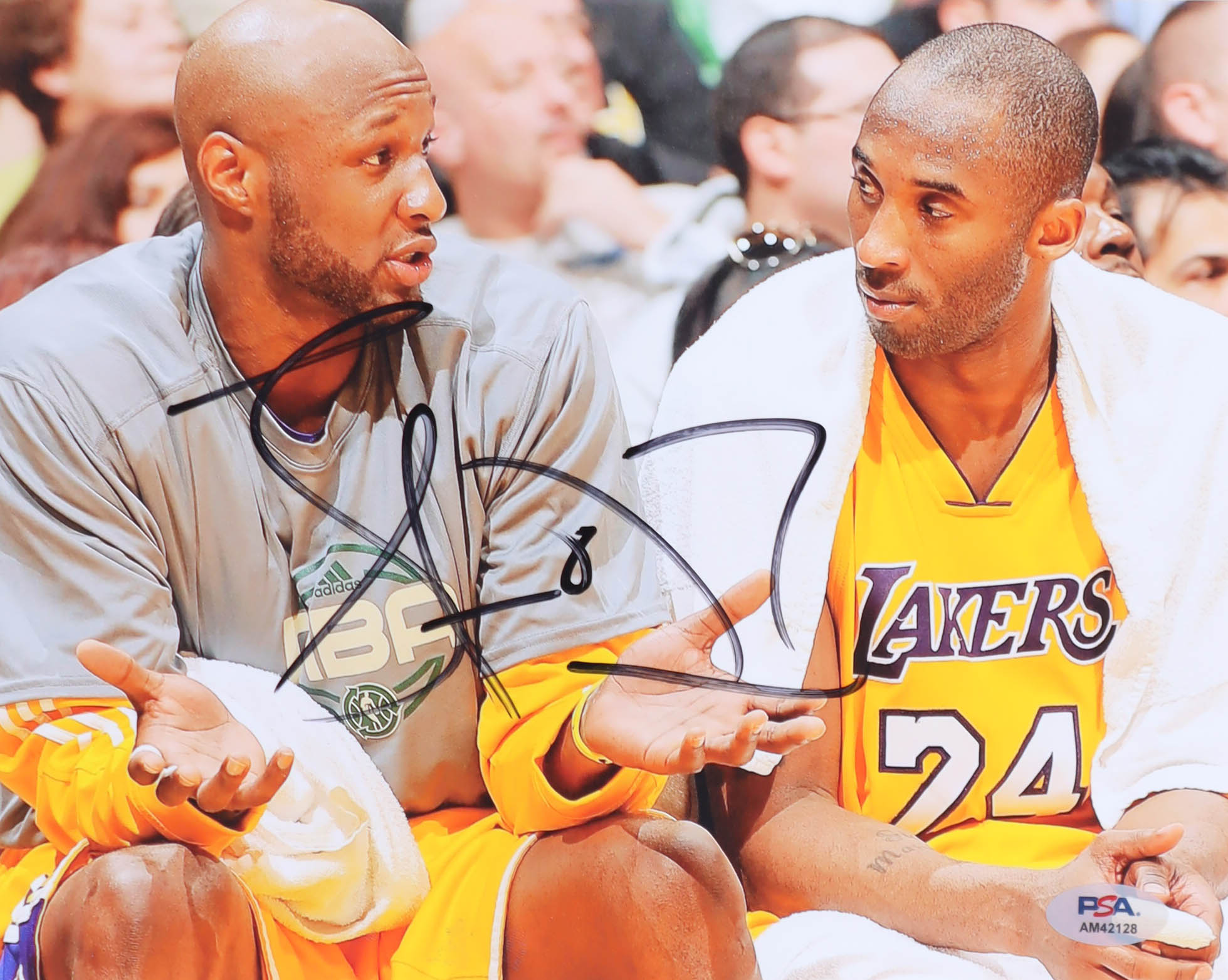 Lamar Odom Signed Lakers 8x10 Photo (PSA) at PristineAuction.com Lamar Odom Signed Lakers 8x10 Photo (PSA) at PristineAuction.com