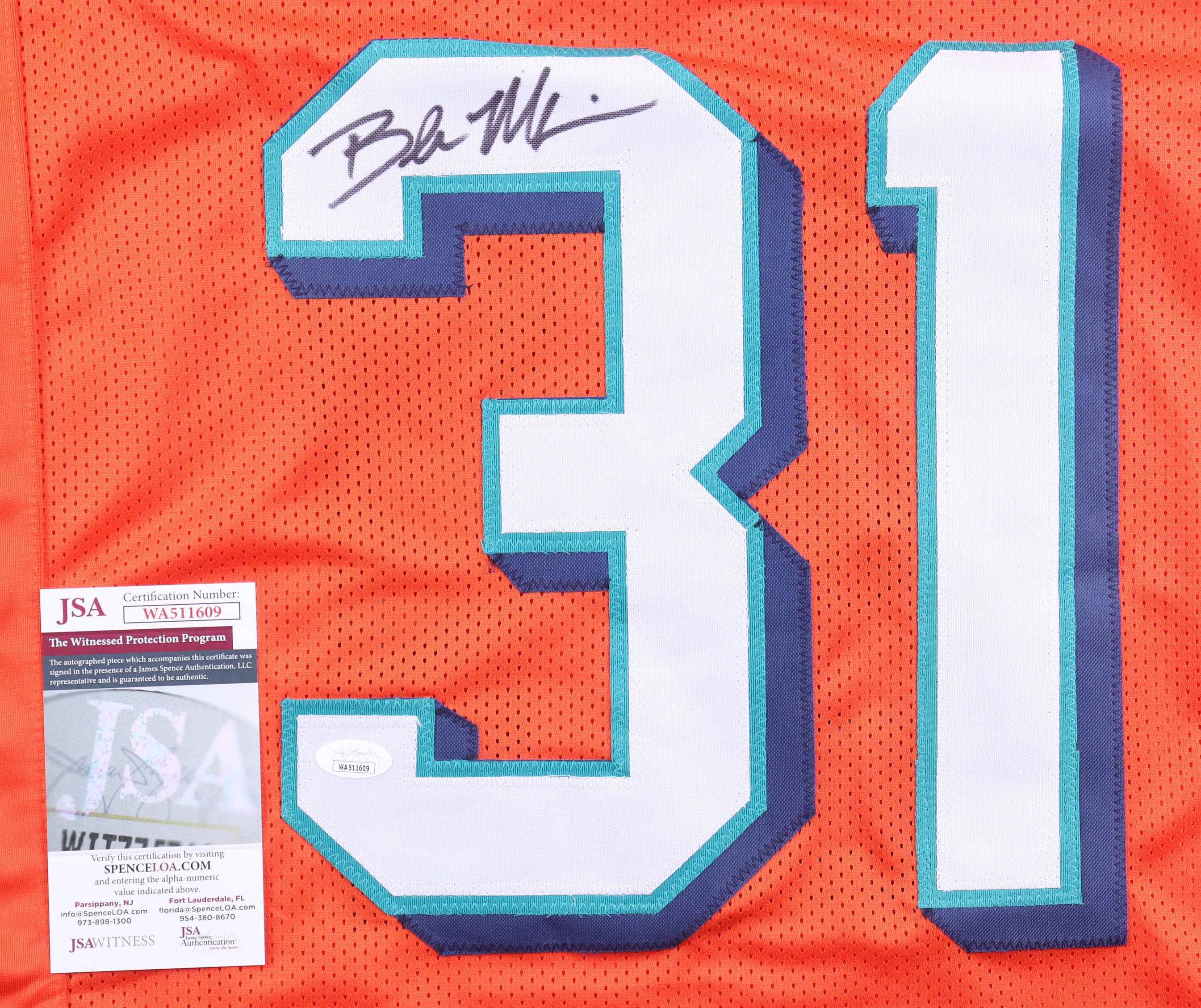 Brock Marion Signed Jersey (JSA) at PristineAuction.com Brock Marion Signed Jersey (JSA) at PristineAuction.com