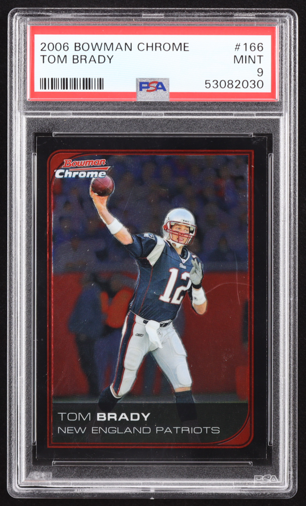 Tom Brady 2006 Bowman Chrome #166 (PSA 9) at PristineAuction.com Tom Brady 2006 Bowman Chrome #166 (PSA 9) at PristineAuction.com