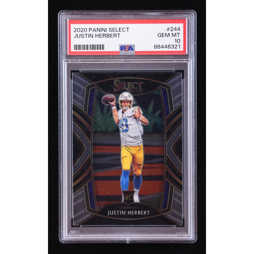 Justin Herbert 2020 Select #244 RC (PSA 10) at PristineAuction.com