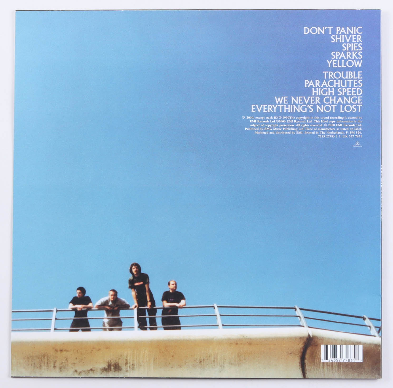 Coldplay "Parachutes" Vinyl Record Album Sleeve Band-Signed By (4) With Chris Martin, Guy Berryman, Will Champion & Johnny Buckland (PSA) at PristineAuction.com Coldplay "Parachutes" Vinyl Record Album Sleeve Band-Signed By (4) With Chris Martin, Guy Berryman, Will Champion & Johnny Buckland (PSA) at PristineAuction.com