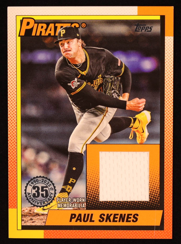Paul Skenes 2025 Topps '90 Topps Relics #T90RPS at PristineAuction.com Paul Skenes 2025 Topps '90 Topps Relics #T90RPS at PristineAuction.com