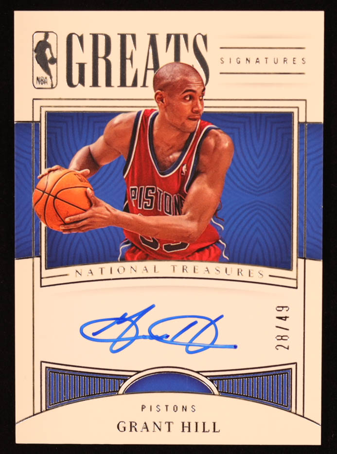 Grant Hill 2022-23 Panini National Treasures NBA Greats Signatures #30 #28/49 at PristineAuction.com Grant Hill 2022-23 Panini National Treasures NBA Greats Signatures #30 #28/49 at PristineAuction.com