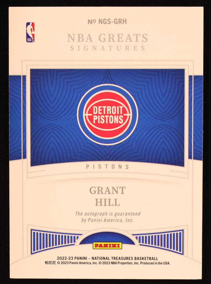 Grant Hill 2022-23 Panini National Treasures NBA Greats Signatures #30 #28/49 at PristineAuction.com Grant Hill 2022-23 Panini National Treasures NBA Greats Signatures #30 #28/49 at PristineAuction.com