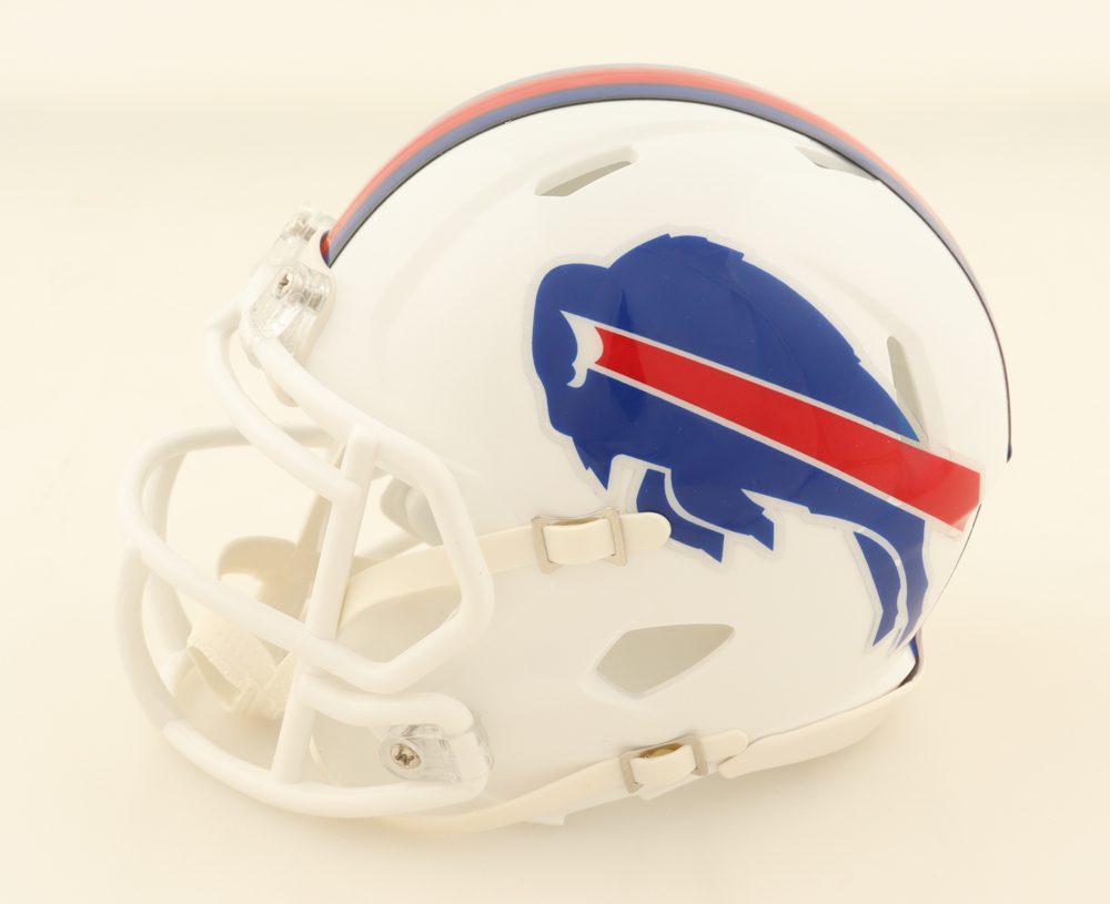 Connor McGovern Signed Bills Speed Mini Helmet (TSE) at PristineAuction.com Connor McGovern Signed Bills Speed Mini Helmet (TSE) at PristineAuction.com