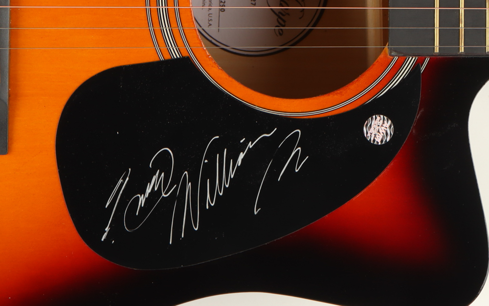 Hank Williams Jr. Signed 41" Acoustic Guitar (All World Memorabilia) at PristineAuction.com Hank Williams Jr. Signed 41" Acoustic Guitar (All World Memorabilia) at PristineAuction.com