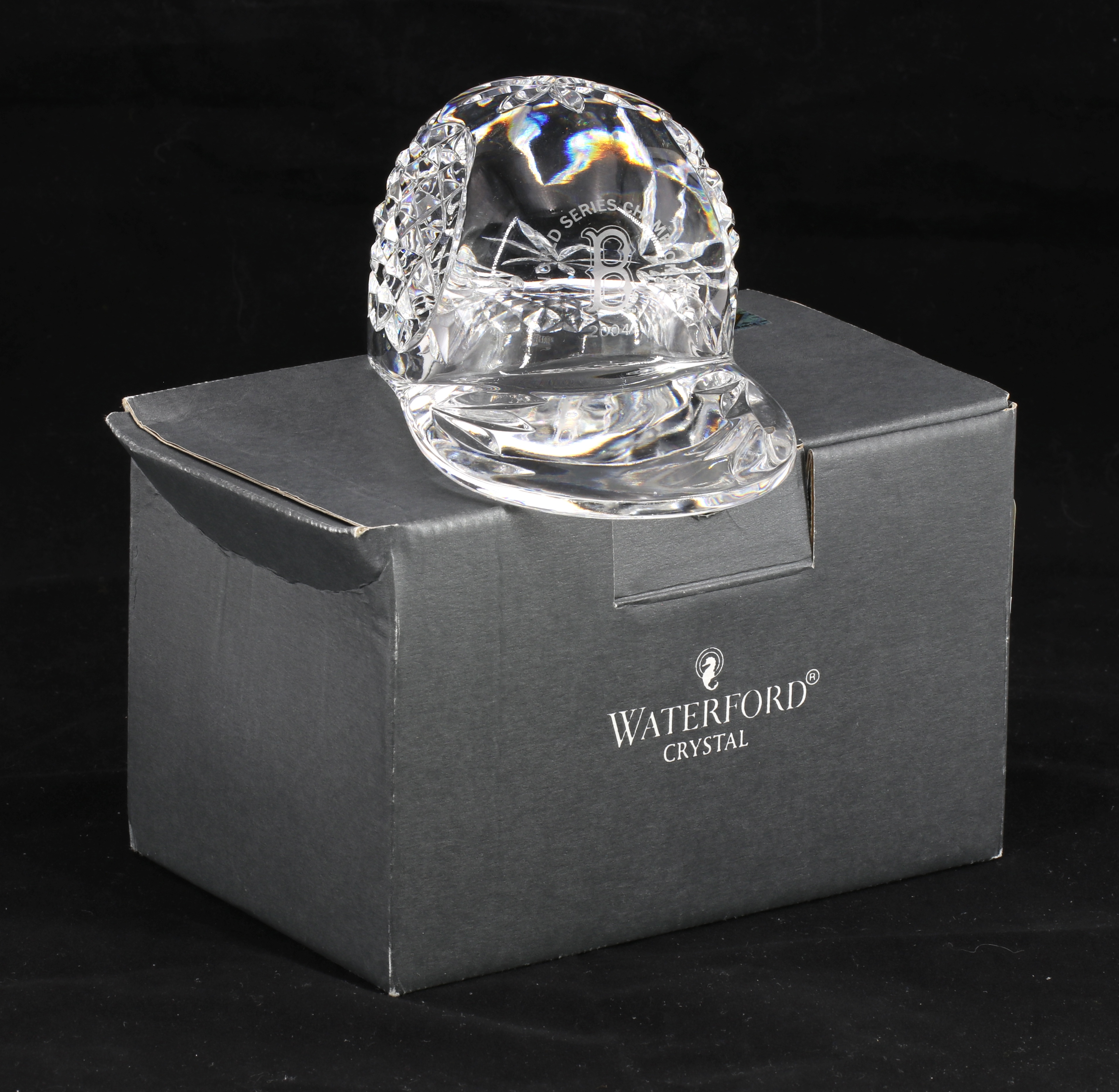 2004 Red Sox World Series Champions LE Waterford Crystal Hat at PristineAuction.com 2004 Red Sox World Series Champions LE Waterford Crystal Hat at PristineAuction.com