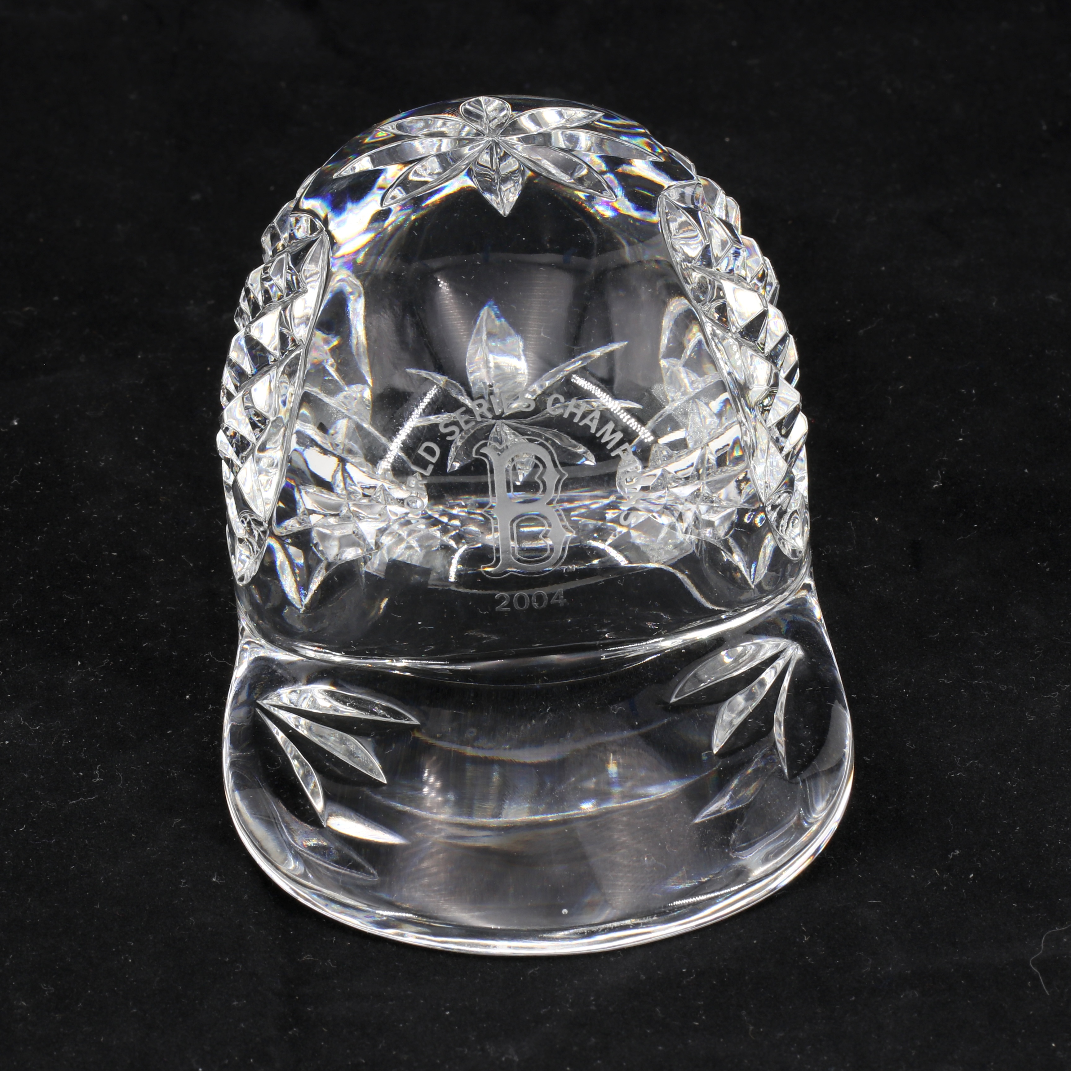 2004 Red Sox World Series Champions LE Waterford Crystal Hat at PristineAuction.com 2004 Red Sox World Series Champions LE Waterford Crystal Hat at PristineAuction.com