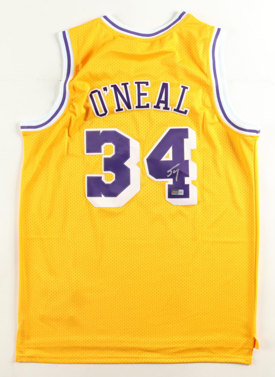 Shaquille O'Neal Signed Lakers Jersey (PIA) at PristineAuction.com Shaquille O'Neal Signed Lakers Jersey (PIA) at PristineAuction.com