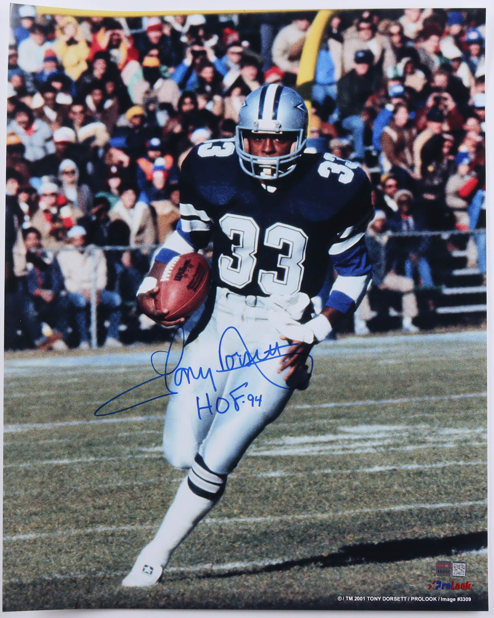 Tony Dorsett Signed Cowboys 16x20 Photo Inscribed "HOF 94" (TriStar) at PristineAuction.com Tony Dorsett Signed Cowboys 16x20 Photo Inscribed "HOF 94" (TriStar) at PristineAuction.com