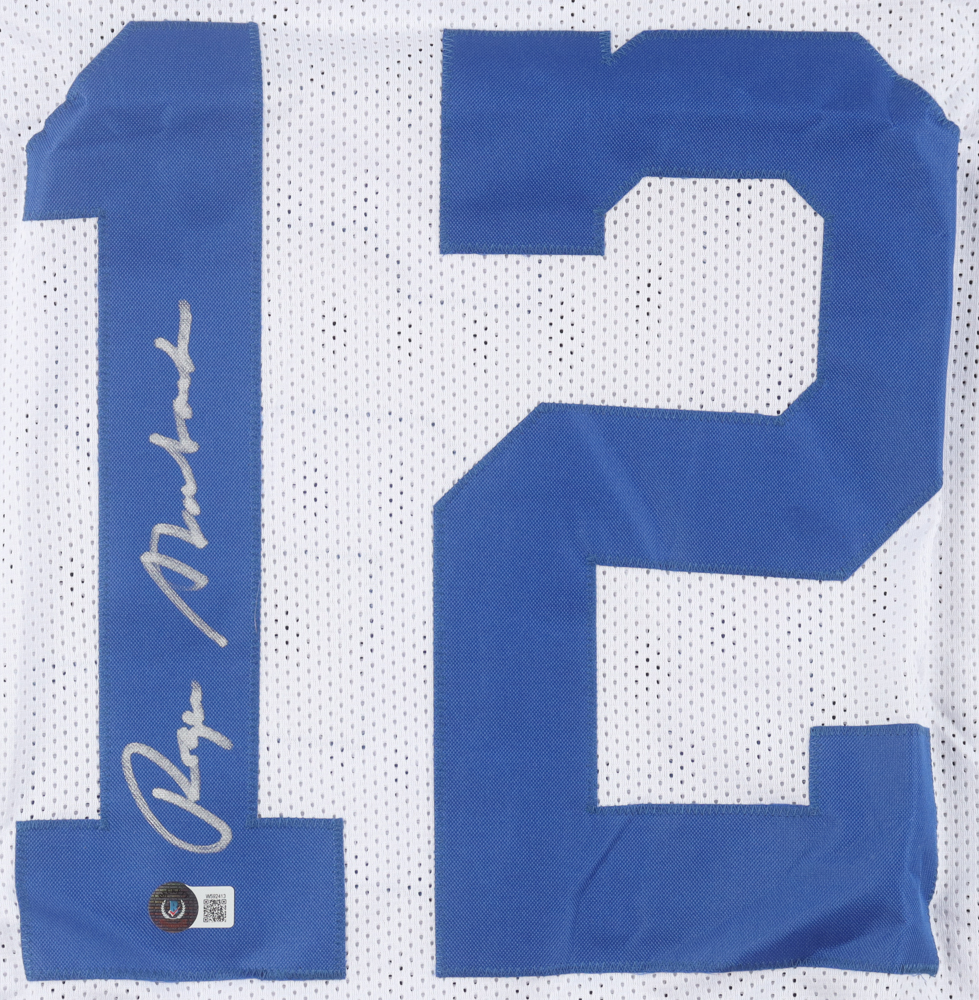 Roger Staubach Signed Cowboys Jersey (Beckett) at PristineAuction.com Roger Staubach Signed Cowboys Jersey (Beckett) at PristineAuction.com