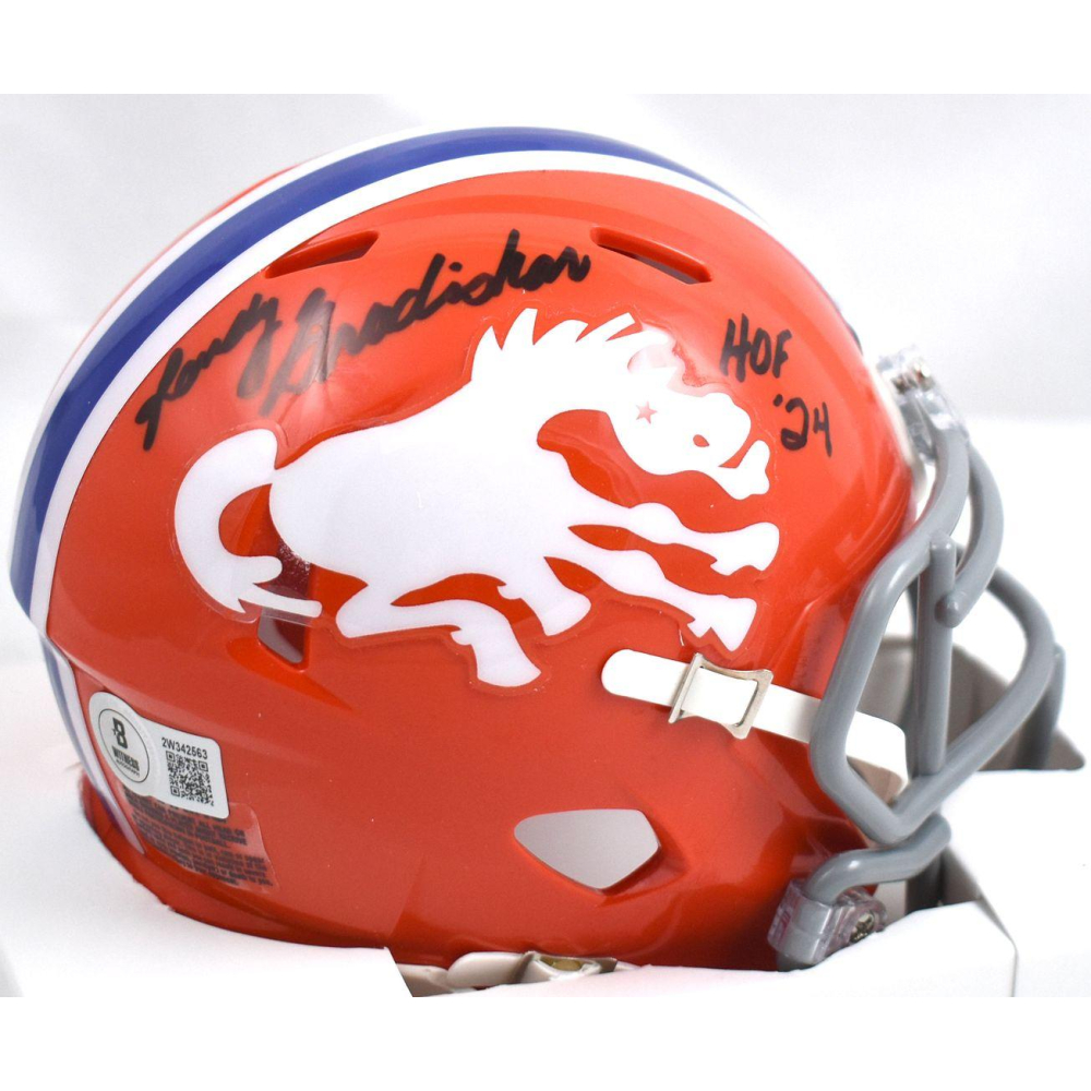 Mini Basballs Randy Gradishar Signed Broncos Throwback Alternate Speed Mini Helmet ...