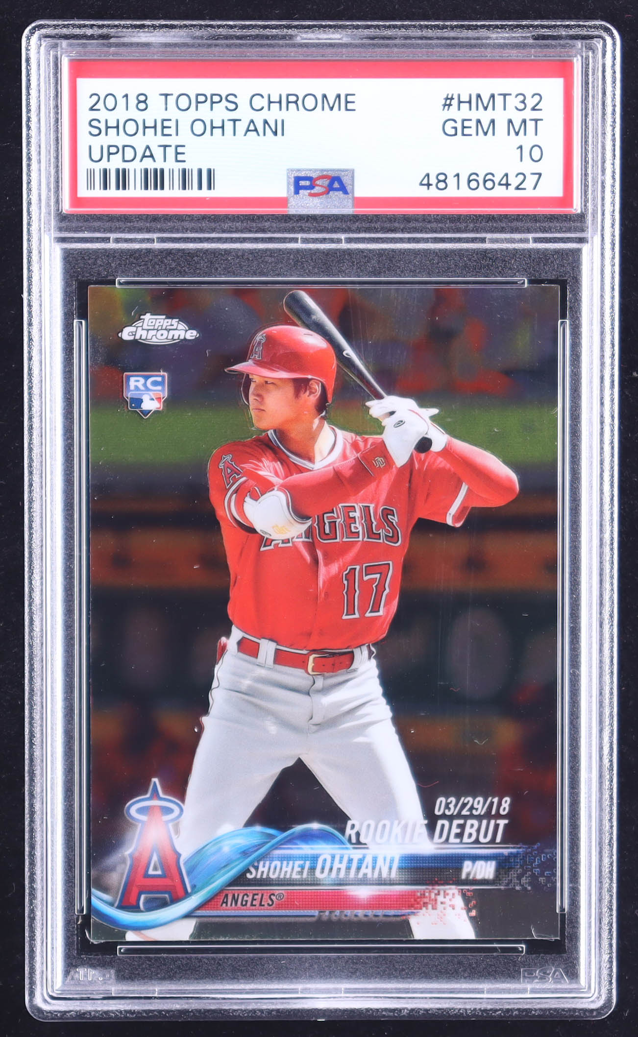 Shohei Ohtani 2018 Topps Chrome Update #HMT32 RD RC (PSA 10) at PristineAuction.com Shohei Ohtani 2018 Topps Chrome Update #HMT32 RD RC (PSA 10) at PristineAuction.com