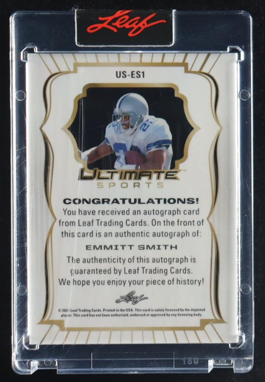 Emmitt Smith 2024 Leaf Ultimate Signature Spectrum Bronze #USES1 #05/20 at PristineAuction.com Emmitt Smith 2024 Leaf Ultimate Signature Spectrum Bronze #USES1 #05/20 at PristineAuction.com